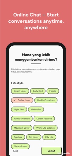Matcha lifestyle interest picker